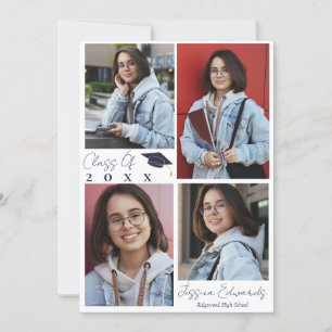 Klasse van 2025 Multi Photo Schattige Graduation P Kaart