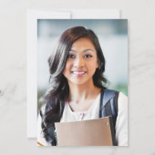 Klasse van 2025 Paarse Agaat Foto Dark Afstuderen Kaart (Achterkant)