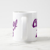 Klasse van 2025 paarse tekst afstuderen grote koffiekop (Achterkant)