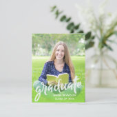 Klasse van 2025 Photo Afstuderen Mini Invitation Informatiekaartje (Staand voorkant)