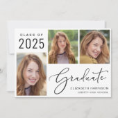 Klasse van 2025 Photo Script Afstuderen Aankondigi Aankondiging (Voorkant)