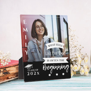 Klasse van 2025 Quote Foto Afstuderen Aankondiging Fotoplaat