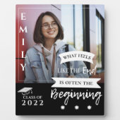 Klasse van 2025 Quote Foto Afstuderen Aankondiging Fotoplaat (Voorkant)