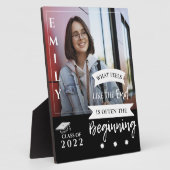 Klasse van 2025 Quote Foto Afstuderen Aankondiging Fotoplaat (Zijkant)