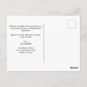 Klasse van 2025 Rode Afstuderen Custom Graduation  Briefkaart (Achterkant)
