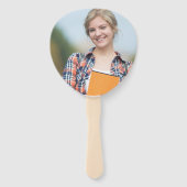 Klasse van 2025 Rood Wit Foto Afstuderen Bedankt Handwaaier (Achterkant)