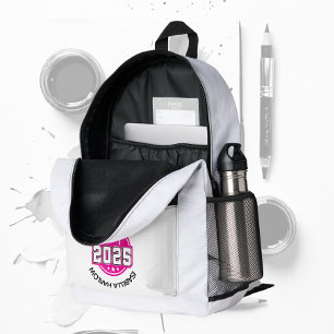 Klasse van 2025 Roze Afstuderen Naam Bedrukte Rugzak