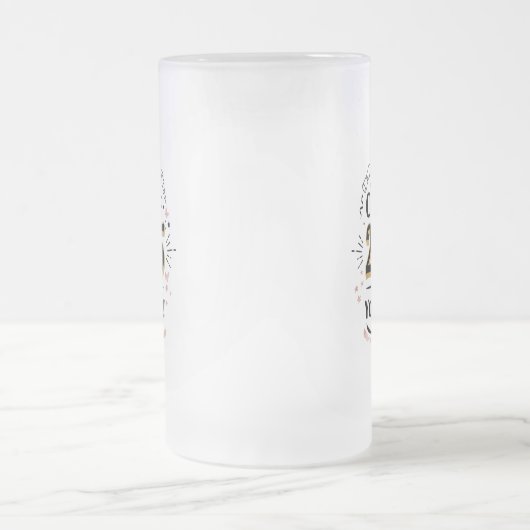 Klasse van 2025 Roze & Goud Afstuderen Mok (Center)