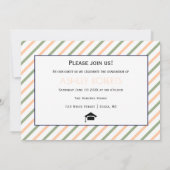 Klasse van 2025 salie groen, perzik afstuderen fot kaart (Achterkant)