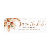 Klasse van 2025 Save The Date Afstuderen Label (Voorkant)