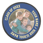 Klasse van 2025 School Graduation Party Gift Foto Hockey Puck (Voorkant)