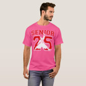 Klasse van 2025 Senior 2025 Afstuderen 2025 Basket T-shirt (Voorkant volledig)
