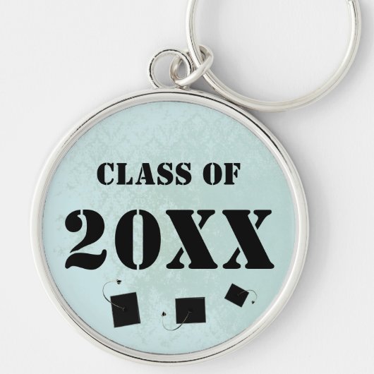 Klasse van 2025 Senior Afstuderen Invitation & Gif Sleutelhanger (Voorkant)