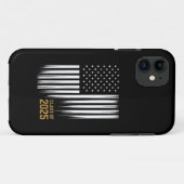 Klasse van 2025 Senior American Flag Afstuderen Case-Mate iPhone Case (Achterkant (horizontaal))