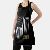 Klasse van 2025 Senior American Flag Afstuderen Schort (Insitu)