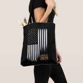 Klasse van 2025 Senior American Flag Afstuderen Tote Bag (Dichtbij)