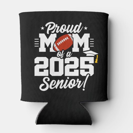 Klasse van 2025 Senior Jaar Football Mom Senior 20 Blikjeskoeler (Achterkant)