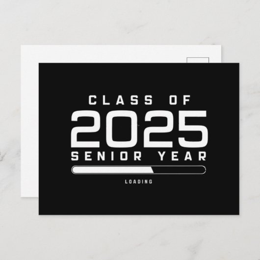 Klasse van 2025 Senior Jaar Laden Senior 2025 Briefkaart (Voorkant / Achterkant)