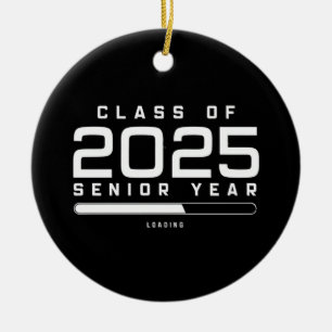 Klasse van 2025 Senior Jaar Laden Senior 2025 Keramisch Ornament