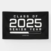 Klasse van 2025 Senior Jaar Laden Senior 2025 Spandoek (Horizontaal)