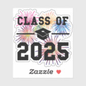 Klasse van 2025 senior jaar sticker (Vel)