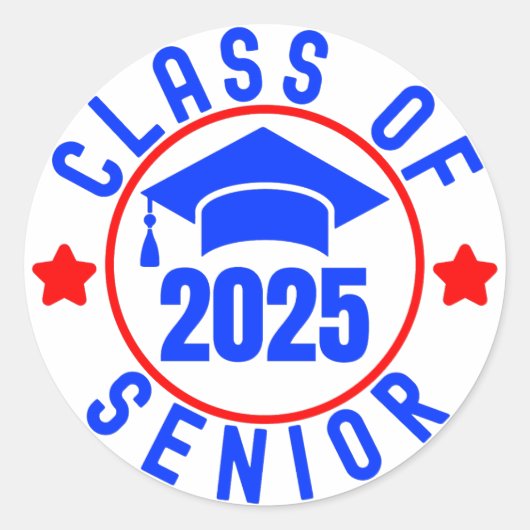 Klasse van 2025 Senior Sticker (Voorkant)
