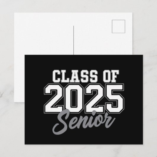 Klasse van 2025 senior terug naar school 2025 Vint Briefkaart (Voorkant / Achterkant)