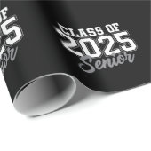 Klasse van 2025 senior terug naar school 2025 Vint Cadeaupapier (Rol Hoek)