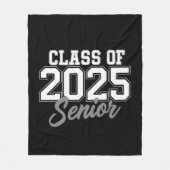 Klasse van 2025 senior terug naar school 2025 Vint Fleece Deken (Voorkant)