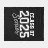 Klasse van 2025 senior terug naar school 2025 Vint Fleece Deken (Voorkant (Horizontaal))