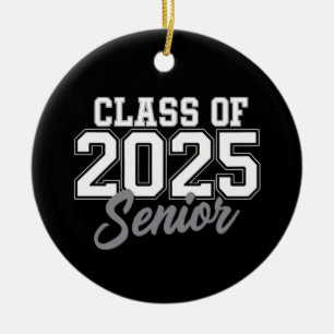 Klasse van 2025 senior terug naar school 2025 Vint Keramisch Ornament