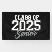 Klasse van 2025 senior terug naar school 2025 Vint Spandoek (Horizontaal)