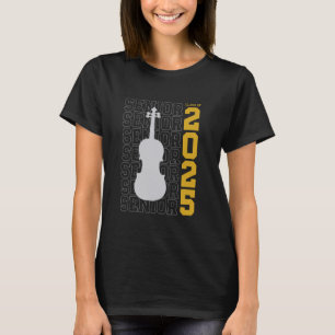 Klasse van 2025 Senior Viool Viola voor violist of T-shirt