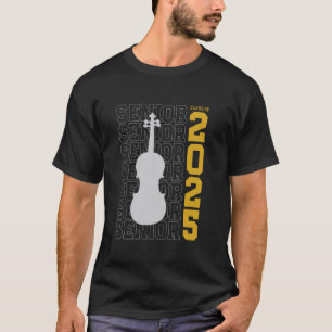 Klasse van 2025 Senior Viool Viola voor violist of T-shirt