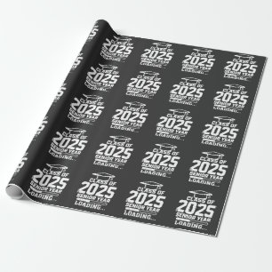 Klasse van 2025 Senior Year Loading Cadeaupapier