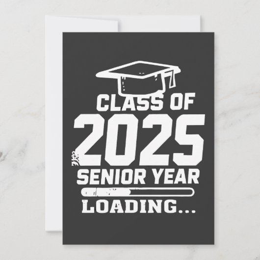 Klasse van 2025 Senior Year Loading Feestdagenkaart (Voorkant)