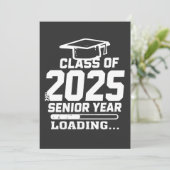 Klasse van 2025 Senior Year Loading Feestdagenkaart (Staand voorkant)