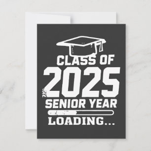 Klasse van 2025 Senior Year Loading Feestdagenkaart