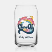 Klasse van 2025 Senioren Gift Gepersonaliseerde Na Blikvorm Glas (Voorkant)