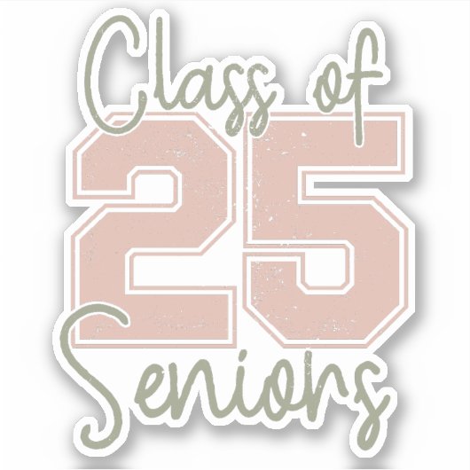 Klasse van 2025 Senioren Sticker (Voorkant)