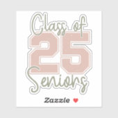 Klasse van 2025 Senioren Sticker (Vel)