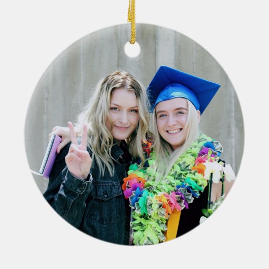 Klasse van 2025 Stropdas-kleurstof ornament (Achterkant)