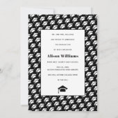 Klasse van 2025 vier foto's zwart, wit afstuderen aankondiging (Achterkant)