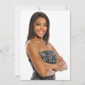 Klasse van 2025 Vrouw Foto Graduation Party Kaart (Achterkant)