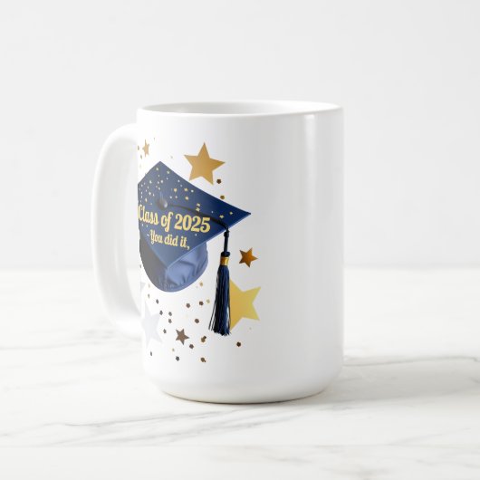 Klasse van 2025 - You Did It Afstuderen Classic Mo Koffiemok (Voorkant links)