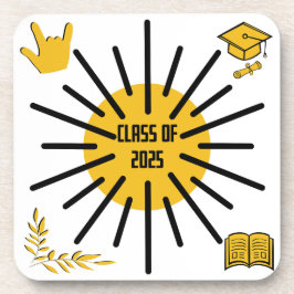 Klasse van 2025 - Zonneschijn Bier Onderzetter