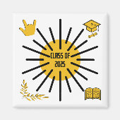 Klasse van 2025 - Zonneschijn Magneet (Voorkant)