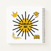 Klasse van 2025 - Zonneschijn Notitieboek (Achterkant)