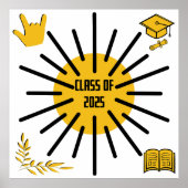 Klasse van 2025 - Zonneschijn Poster (Voorkant)