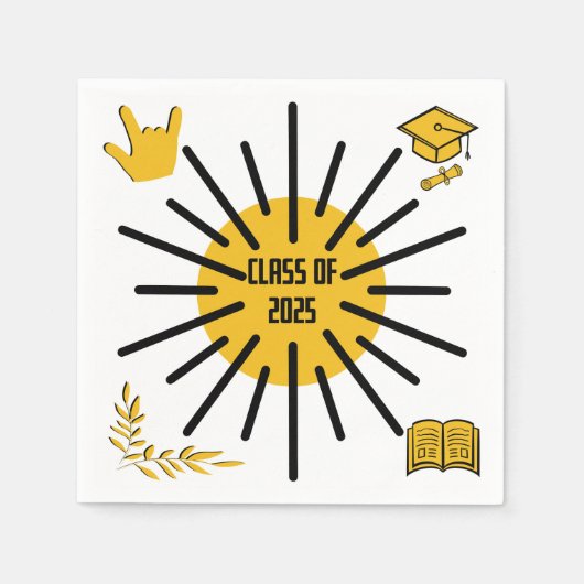 Klasse van 2025 - Zonneschijn Servet (Voorkant)